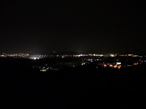 曾場ヶ城山の夜景