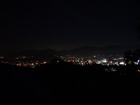 鏡山の夜景 広島大学方面